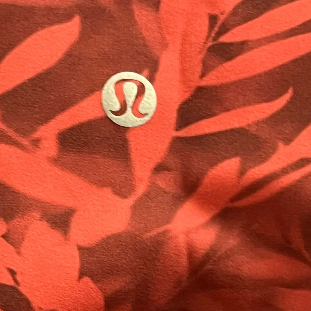 🍋LIKE NEW Lululemon Wunder Under HR 25” - Spray Leaf Fireside Red Multi - Sz 8 - Picture 5 of 12
